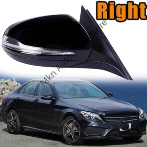 Right For Mercedes Benz W205 C Class C300 2014-2018 Rearview Mirror W/Blind Spot - Picture 1 of 5