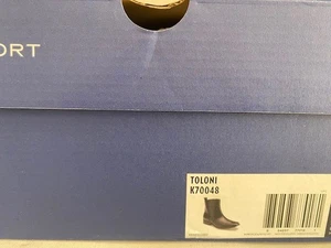 Rockport High Trend Toloni Ankle Boots Mens Black Leather K70048 US SIZE 8W - Picture 1 of 2