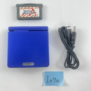 ◇I070 Nintendo GAMEBOY ADVANCE SP Blue Console and Game set Japanese Used - Picture 1 of 12