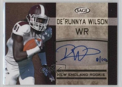2016 SAGE Auto Gold Level /10 De'Runnya Wilson #SA50 Rookie Auto RC - Image 1 of 2
