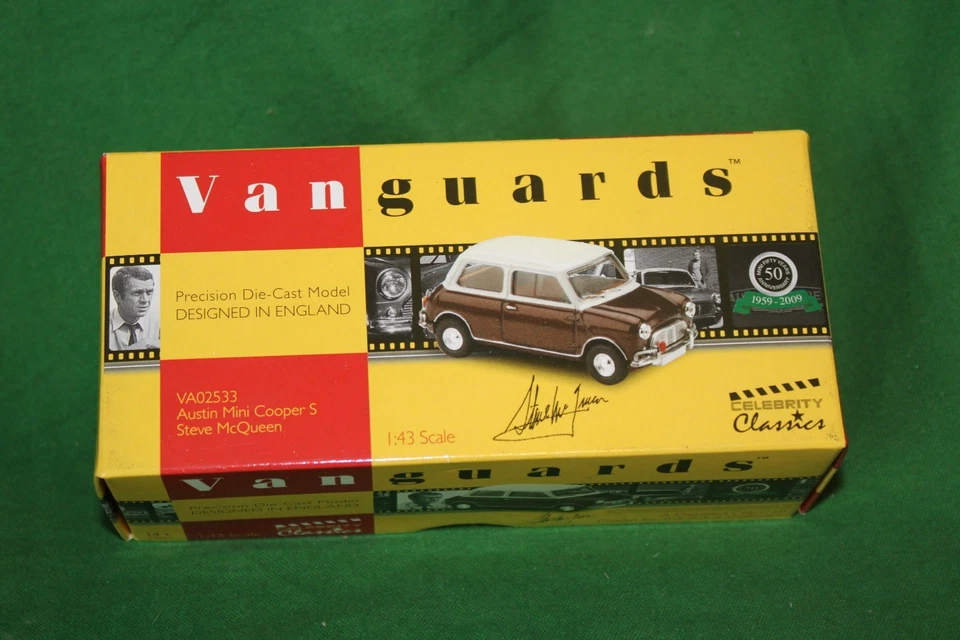 CORGI VANGUARDS AUSTIN MINI COOPER S CELEBRITY STEVE MCQUEEN 1/43 #VA02533 - Image 1 of 1