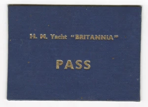 OLD Pass to the 'Britannia' The Duke of Edinburgh's Visit 1956 to Australia - Bild 1 von 2