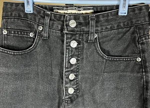 Z. CAVARICCI VINTAGE Sz 29 80/90s Black Jeans High waist button fly Pockets - Picture 1 of 12