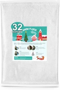 Instant Snow Powder 32 Ounces Fake Artificial Snow Flock Magic Snow Decoratio... - Picture 1 of 3