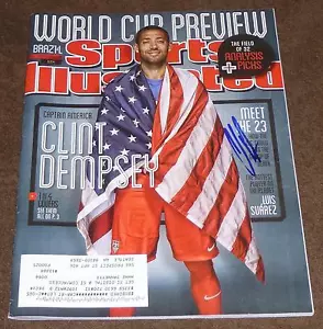 CLINT DEMPSEY SIGNED SPORTS ILLUSTRATED MAGAZINE JUNE 9, 2014 WORLD CUP SOCCER - Picture 1 of 1