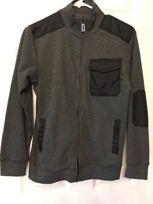 Novo Moletom Sem Etiquetas-Menino Grande-DKNY Zíper Completo - Imagem 1 de 4