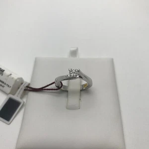 ANELLO da Donna SOLITARIO, diamante QUADRATO oro 18 KT RECARLO ct 0,473 colore F - Foto 1 di 1