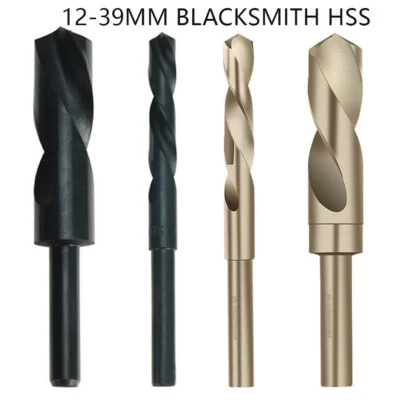 1/2" Reduced Shank Drill Bit Ø12-39mm Blacksmith HSS Twist Drill for Steel Metal - Image 1 of 4