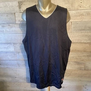 Nike Men’s Black & White Reversible Mesh Tank Top Jersey In Size X-large - Picture 1 of 8