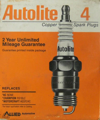 Bujías Autolite # 5143 núcleo de cobre paquete de 4 nuevas en stock Foto 1 de 4