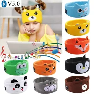 Kids Bluetooth Headband Headphone Earphone Wireless Sleep Music Headwear Cute - Picture 1 of 22