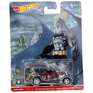 Hot Wheels Real Riders Batman '34 Dodge Delivery Bus 2016 Mattel New Sealed - Picture 1 of 6