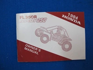 Honda 1984 FL350R Odyssey Brand New Old Stock Factory Owners Manual T56 - Picture 1 of 6