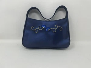 Y2K Avon Glam Embroidered Mini Shoulder Bag in blue! - Picture 1 of 2