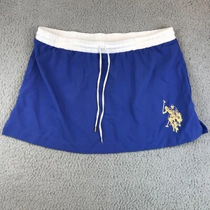 Polo Ralph Lauren Swim Skirt Cover Up Youth XL 15-17 Blue Drawstring Elastic - Picture 1 of 16