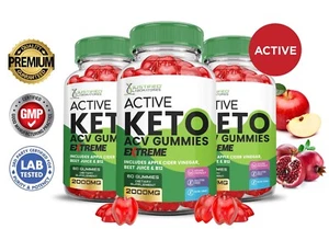 Active Keto Extreme ACV Gummies 2000MG Apple Cider Vinegar 180 - Picture 1 of 6