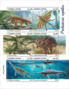 2025 02 - SIERRA LEONE - PREHISTORIC REPTILES 6V complet set MNH ** - Picture 1 of 1