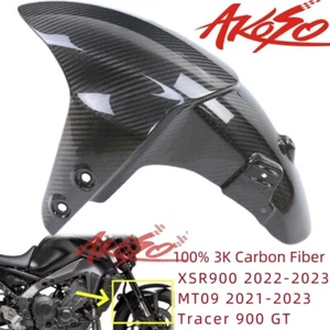 Guardabarros delantero de fibra de carbono 2021-2022 para Yamaha MT-09 Hugger Tracer 900 - Imagen 1 de 12