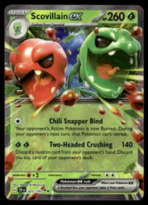 Pokemon TCG SV05: Temporal Forces #022/162 Scovillain ex LP - Picture 1 of 2