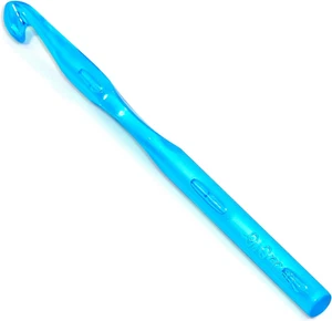 9 Mm Crochet Hook, Ergonomic Handle for Arthritic Hands, Colorful Transparent - Picture 1 of 12