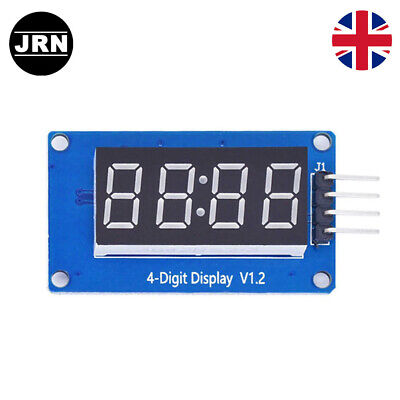 4 Digit 7 Segment Digital 0.36  LED Clock Display Red Module TM1637 Arduino UK • 3.29£