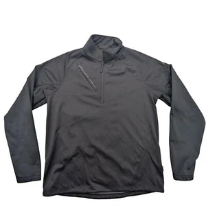 OGIO Pullover Jacket Mens Large Arvest Softshell Fleece Lined Black 1/4 Zip - Picture 1 of 11