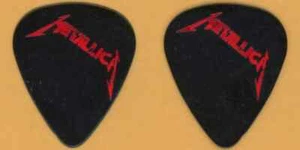 Metallica 1993 Binge & Purge Live release red foil vintage promo Guitar Pick - Picture 1 of 3