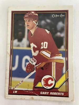 1991-92 O-Pee-Chee Gary Roberts Calgary Flames #320 - Image 1 of 2