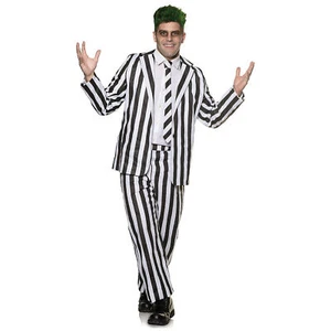 Spooky Striped Suit Costume - Underwraps - Picture 1 of 1