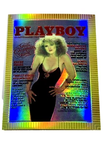 Playboy Chromium Cover Card Refractor 5/12 - BERNADETTE PETERS - DEC 1981 R 267 - Picture 1 of 3