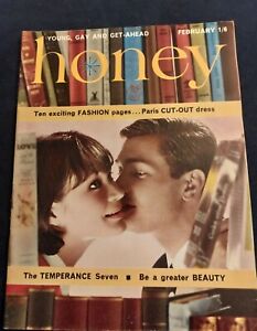 Vintage HONEY Magazin JANUAR 1962 Mode Paris Temperance 7 charmant schwanger