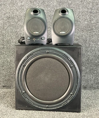 Labtec LCS-2424 Speakers 🔊 2.1 Surround Sound System – Subwoofer – Black - Image 1 of 4