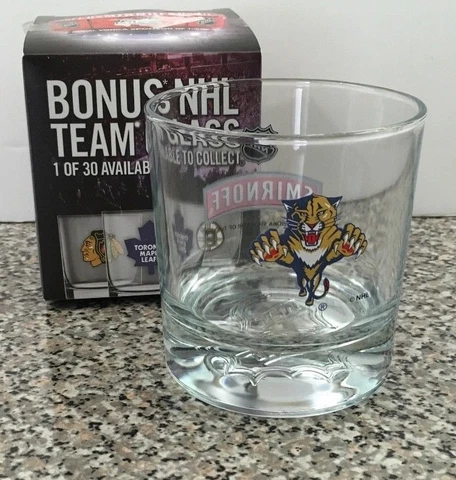 Florida Panthers Smirnoff NHL Glass With Box Cover