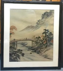 Antique Chinese Silk Woven Painting, Signed, Framed with special Glass - Picture 1 of 6