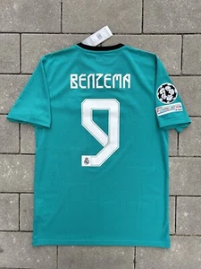 Real Madrid 2021/22 Original Third Shirt Benzema #9 Size M - Bild 1 von 7