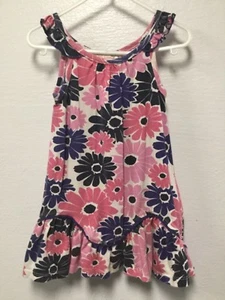 Julilians Closet Girls Dress Size 24 Months Pink Blue Cream Ruffled Hemline 152 - Picture 1 of 6