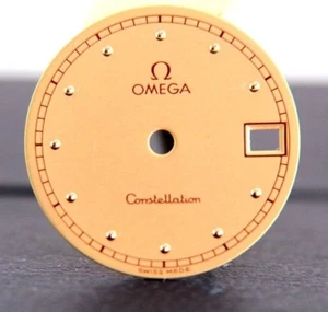 Omega Constellation Damenuhr Zifferblatt Teil, Gelbgoldfarben 18,5 mm - Bild 1 von 2