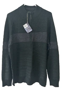 Suéter Smartwool Para Hombres XL Ripple Ridge Rayas Lana Merino 1/2 Cremallera Pullover Cálido - Imagen 1 de 7