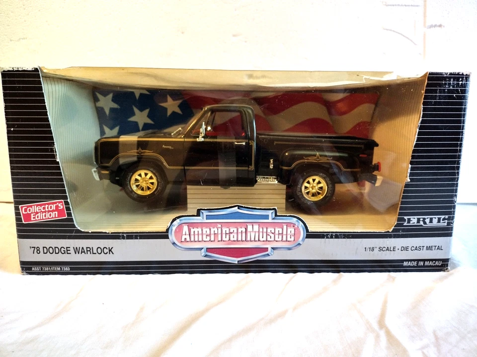 Ertl American Muscle '78 Dodge Warlock 1:18 Diecast Vehicle - Black (7383)