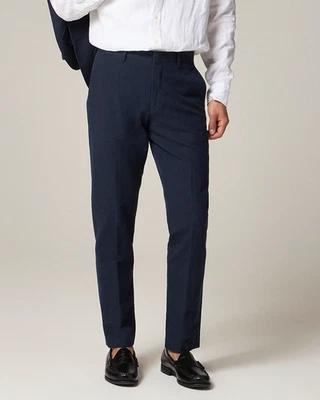 J CREW Ludlow Slim-fit Suit Pant English Cotton-wool NAVY SIZE 32 X 32 NEW *A8 - Image 1 of 4