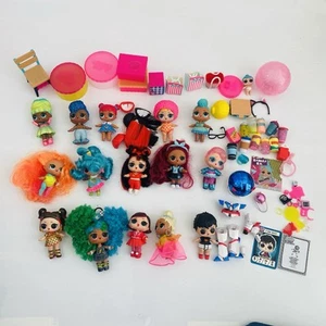 Large Lol Bundle X 15 Dolls With Hair & Lots Of Hair Accessories Play Set - Picture 1 of 16
