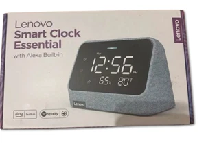Lenovo Smart Clock Essential with Alexa Built-in Spotify Misty Blue - Wecker NEU - Bild 1 von 1