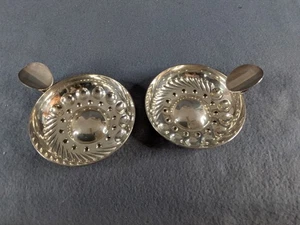Paar französische Christofle Gallia Silber Teller Sommelier Weinproben Tastevin - Bild 1 von 6