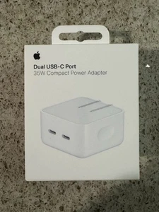 Lot Of 20!! Genuine Apple 35W Dual USB-C Port Power Adapter MW2H3AM/A A2571 - Picture 1 of 4
