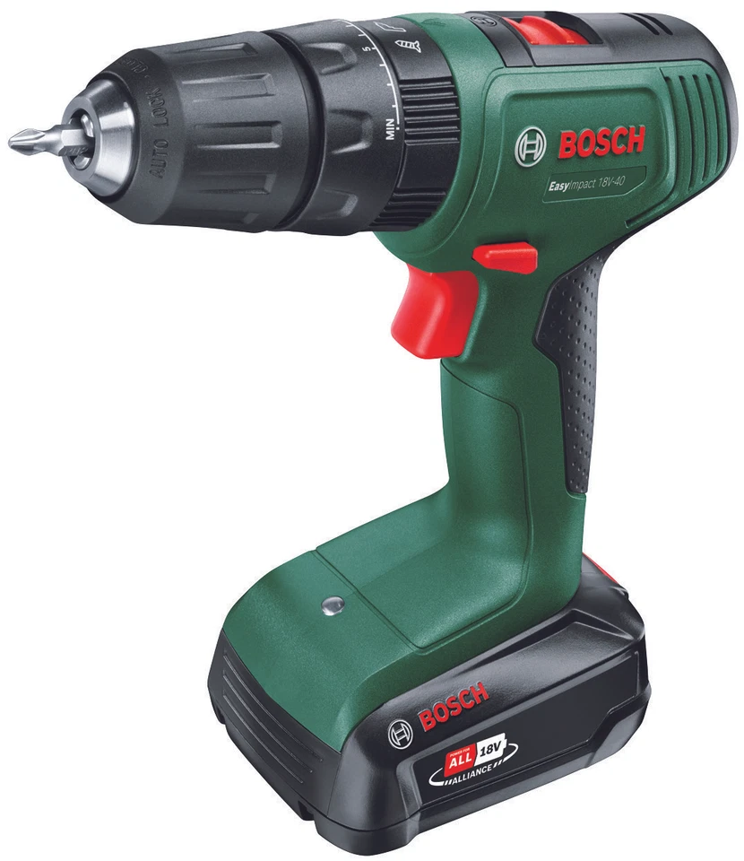 Bosch TRAPANO BATTENTE-AVVITATORE A BATTERIA EASYIMPACT 18V-40 18V 2,0 Ah - Immagine 1 di 1