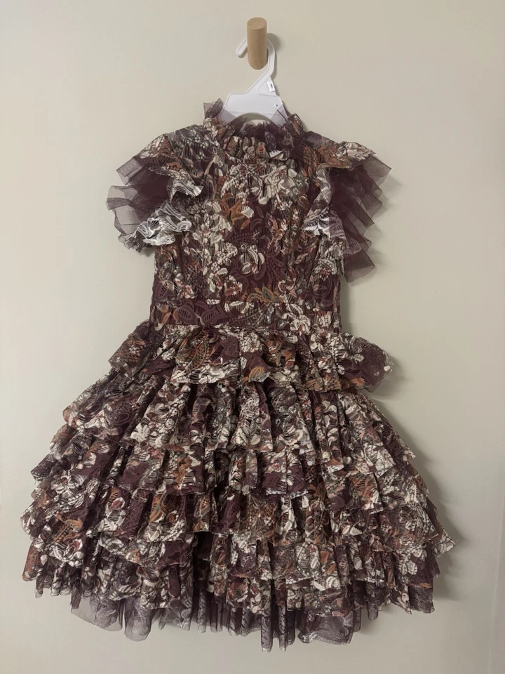 Девочек Joyfolie цветочный юбки платье бордовый цветочный размер 5 - Изображение 1 из 1