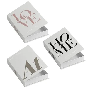 Caja de libros de diseño de moda 3 piezas cierre magnético para organización de decoración del hogar - Imagen 1 de 15