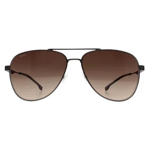 Hugo Boss Sonnenbrille BOSS 1641/S R80 HA Matt Dark Ruthenium Brown Gradient - Bild 1 von 4