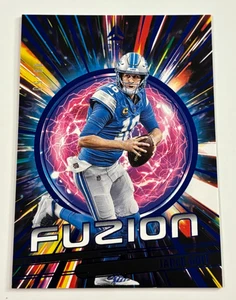 Jared Goff 2025 Luminance Fuzion Blue Parallel Insert Card /50 - Picture 1 of 1
