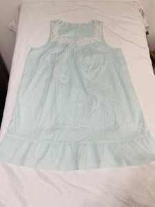 Charter Club Mujer XL Azul Vestido de Noche Sin Mangas Encaje Escote Volantes Parte Inferior - Imagen 1 de 10